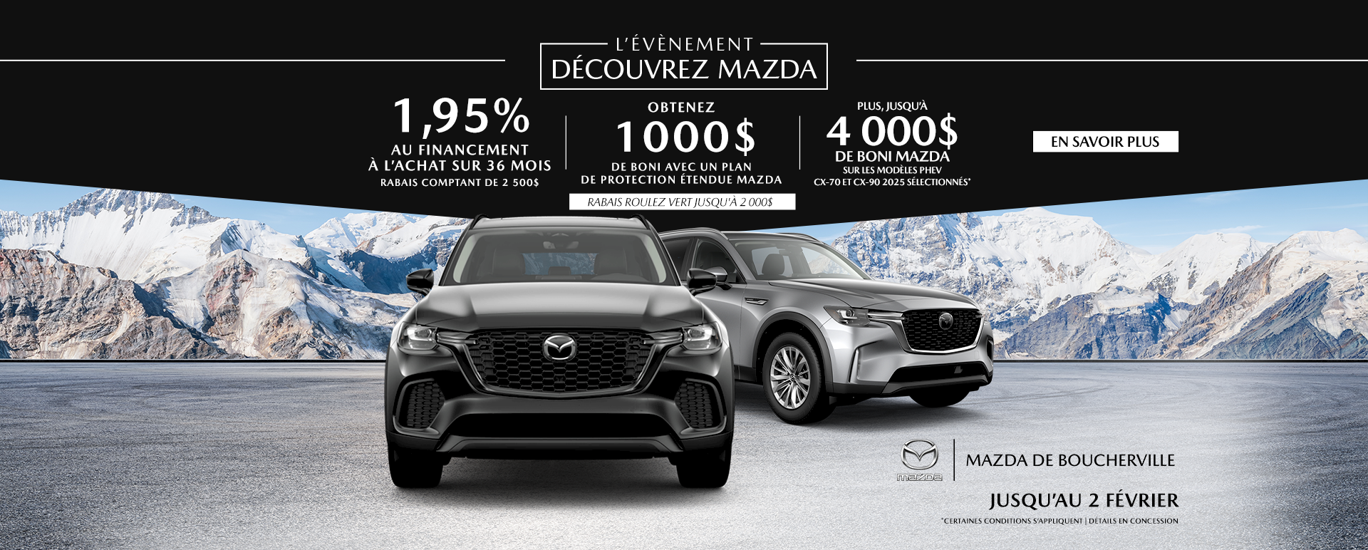 L'ÉVÉNEMENT DÉCOUVREZ MAZDA !