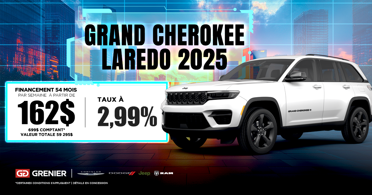 JEEP GRAND CHEROKEE LAREDO 2025 !