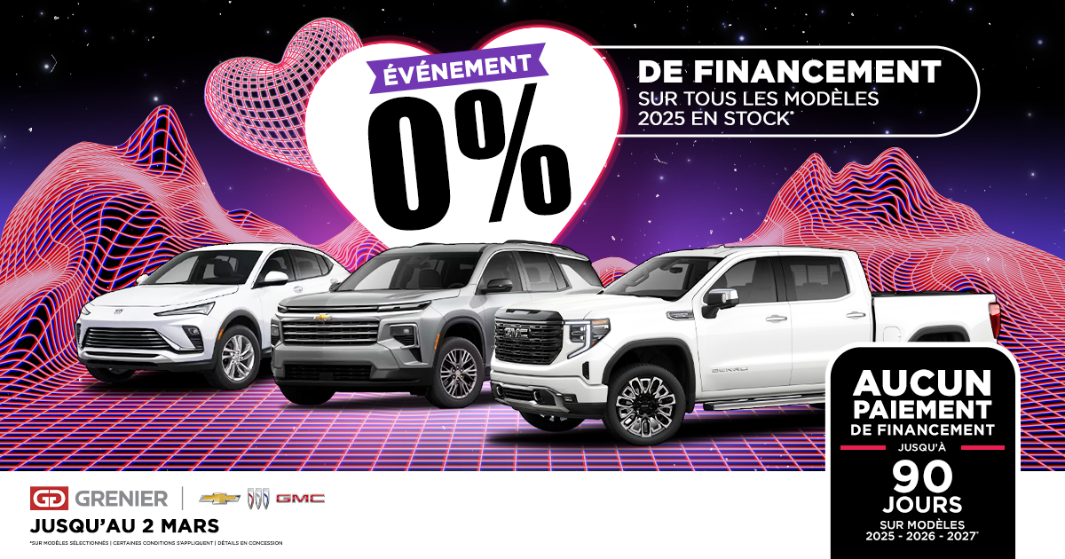 ÉVÉNEMENT 0% !
