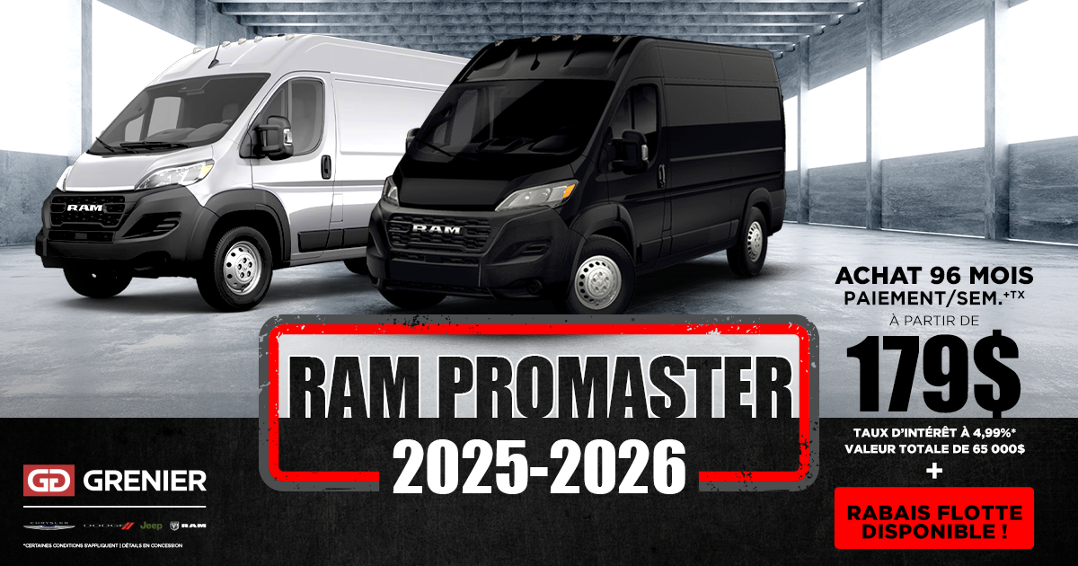 RAM PROMASTER 2025-2026 !