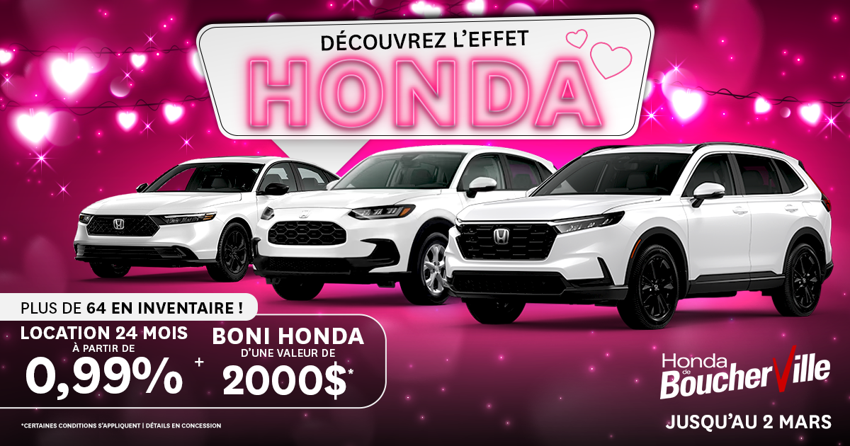 DÉCOUVREZ L'EFFET HONDA !