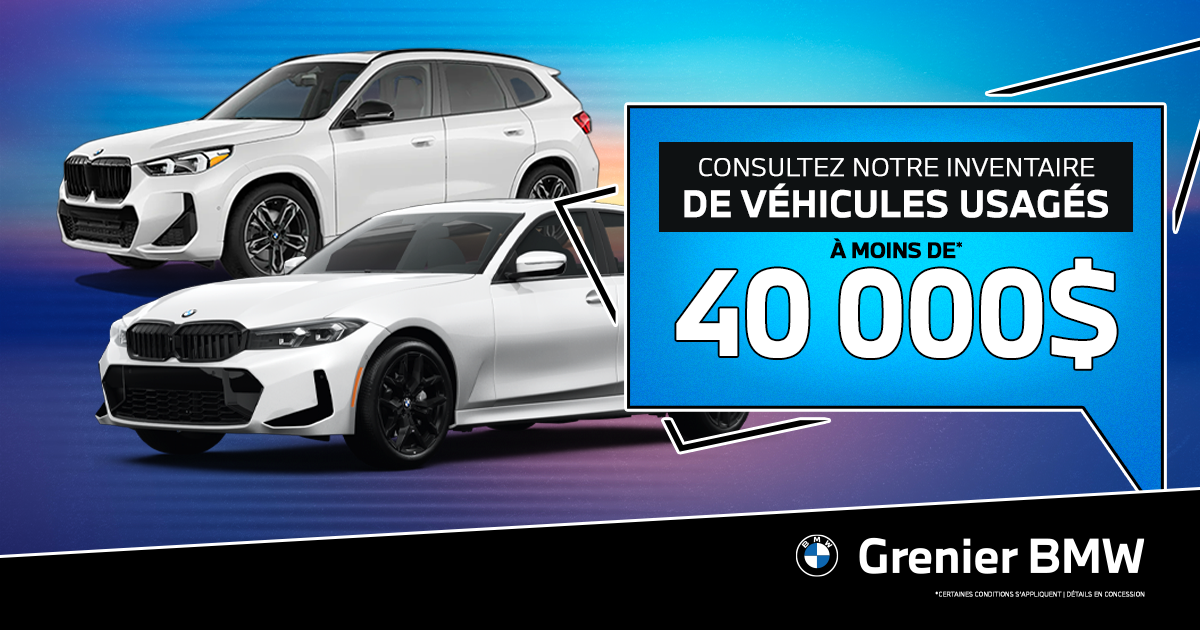 INVENTAIRE À MOINS DE 40 000$ !