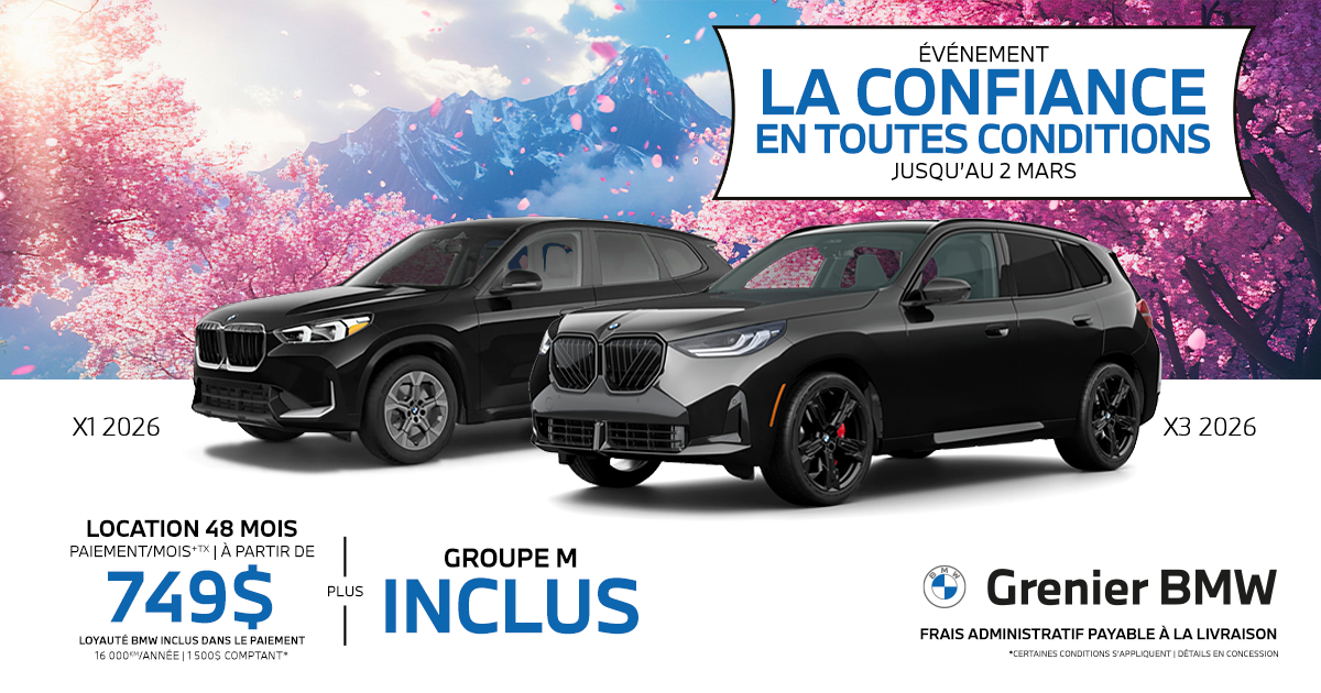 ÉVÉNEMENT LA CONFIANCE EN TOUTES CONDITIONS !