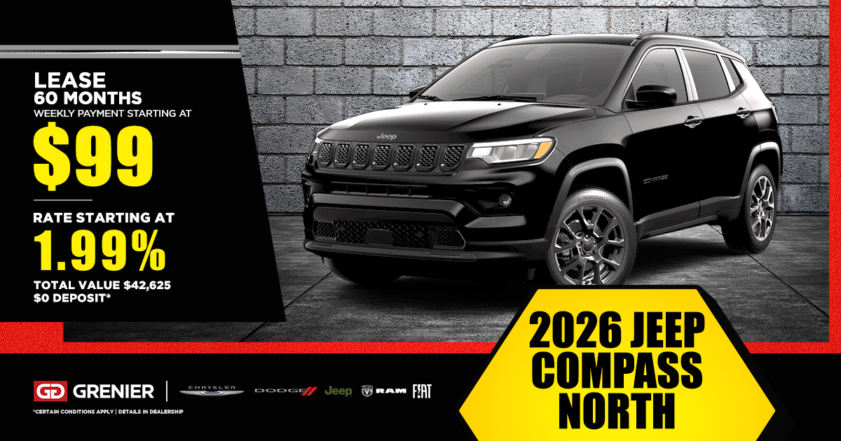 2026 JEEP COMPASS NORTH !
