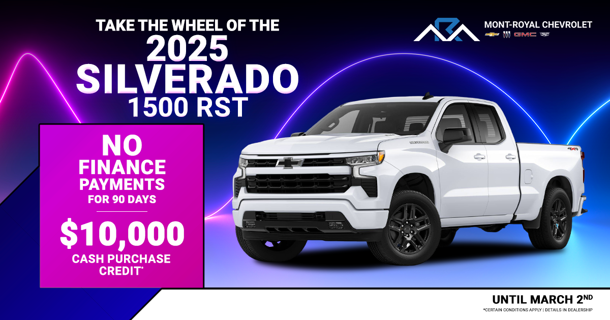 TAKE THE WHEEL OF THE 2025 SILVERADO 1500 RST !