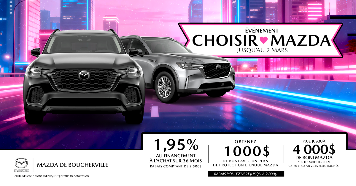 L'ÉVÉNEMENT DÉCOUVREZ MAZDA !
