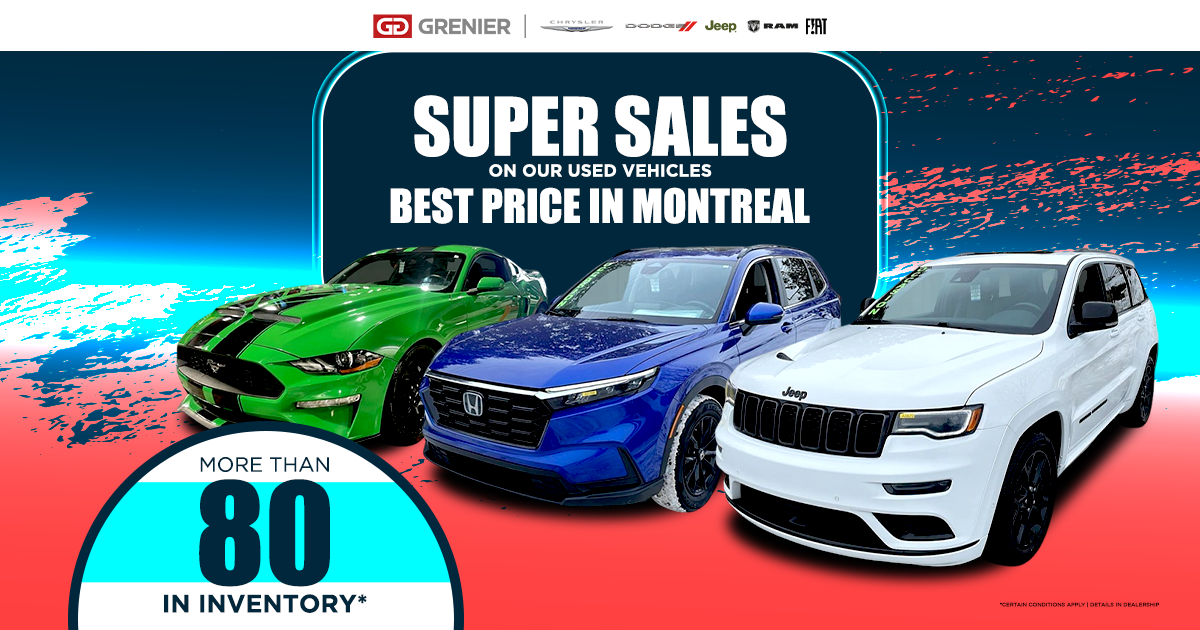 SUPER SALES ON OUR USED VEHICLES !