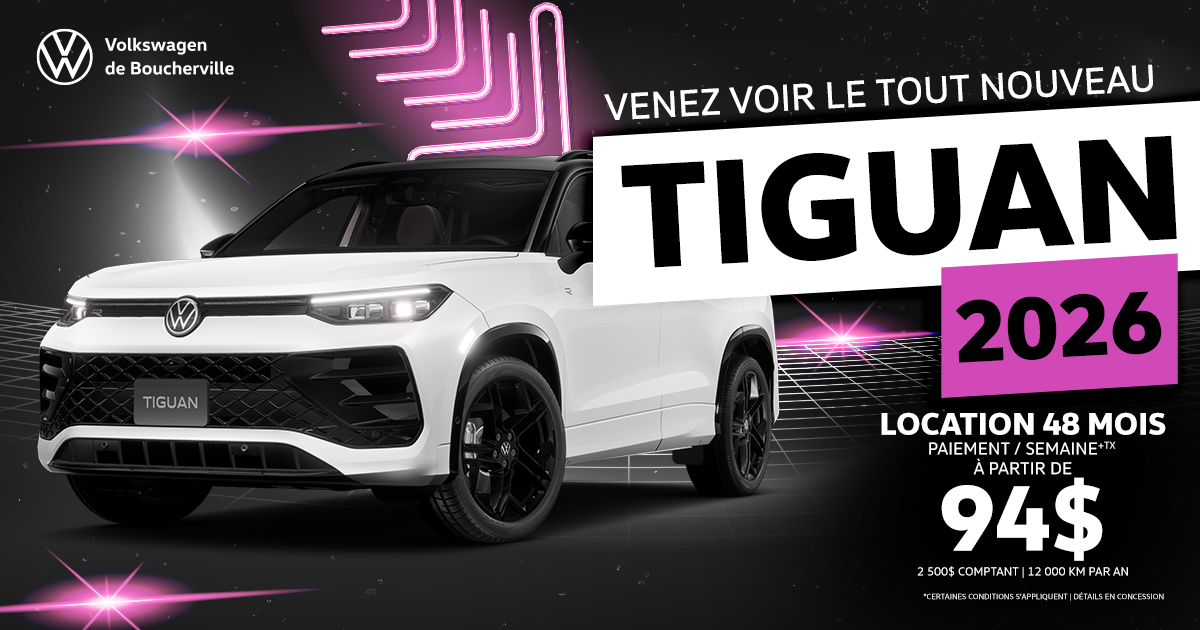 VENEZ VOIR LE TOUT NOUVEAU TIGUAN 2026 !