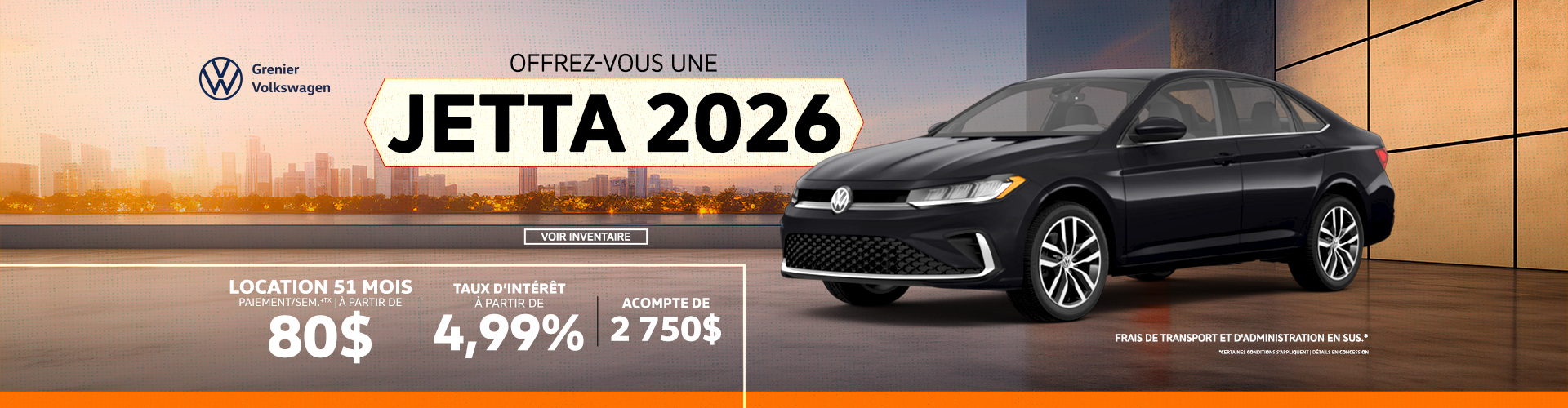 OFFREZ-VOUS UNE JETTA 2026 !