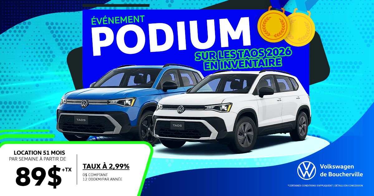 ÉVÉNEMENT PODIUM !