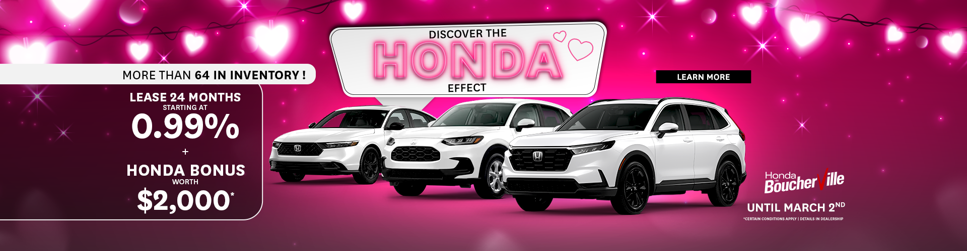 DISCOVER THE HONDA EFFECT !
