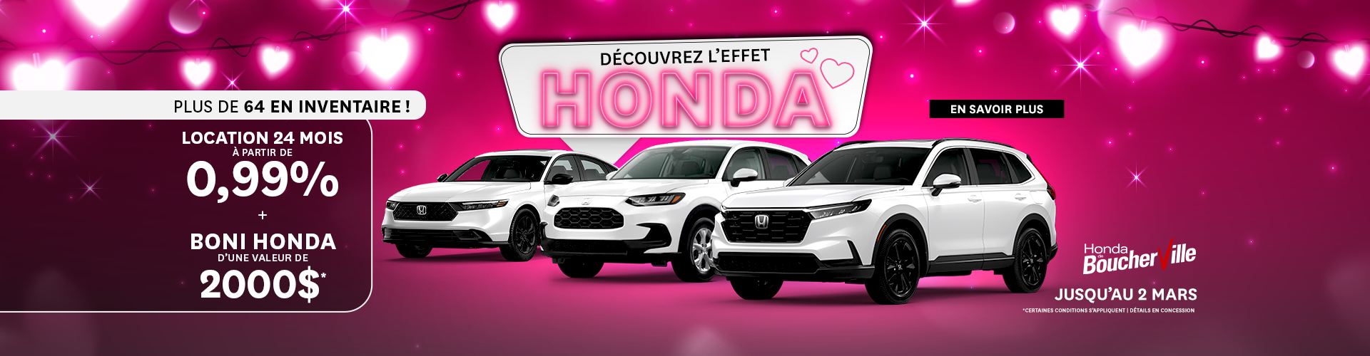 DÉCOUVREZ L'EFFET HONDA !