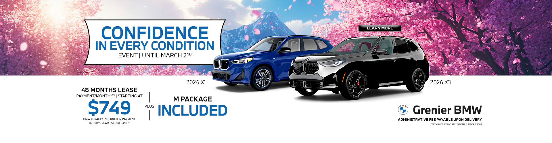 CONFIDENCE IN EVERY CONDITION EVENT !