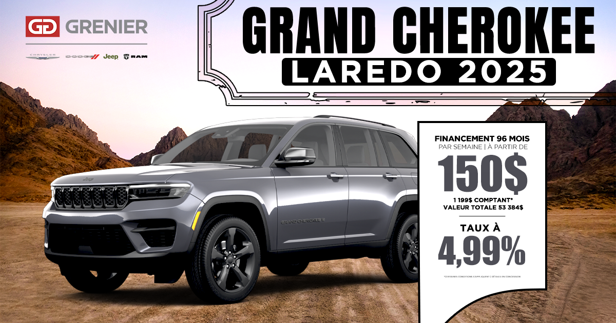 JEEP GRAND CHEROKEE LAREDO 2025 !