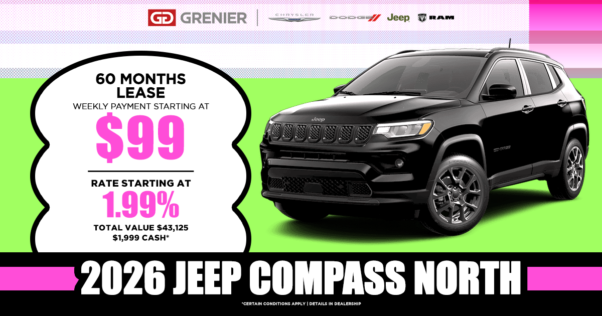 2026 JEEP COMPASS NORTH !