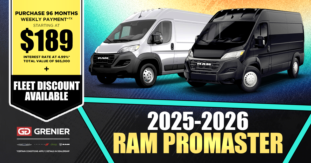 2025-2026 RAM PROMASTER !