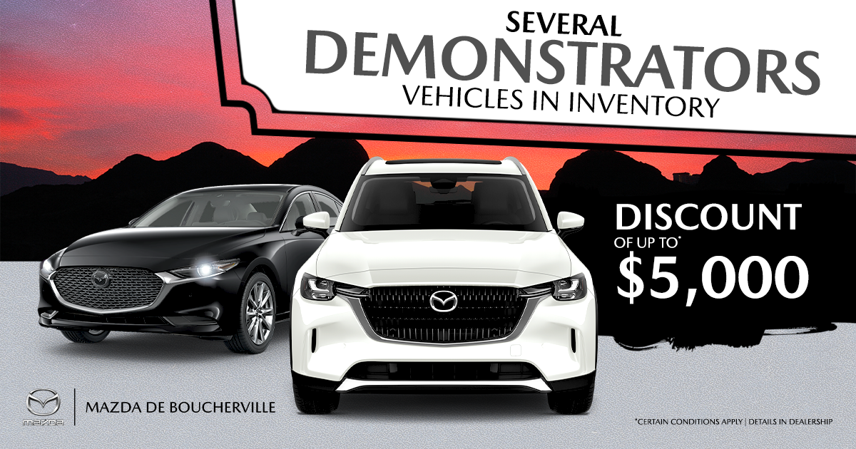 SEVERAL DEMONSTRATORS VEHICULES AVAILABLE !