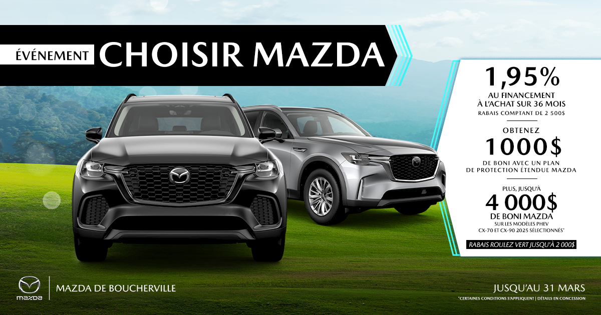 L'ÉVÉNEMENT CHOISIR MAZDA !