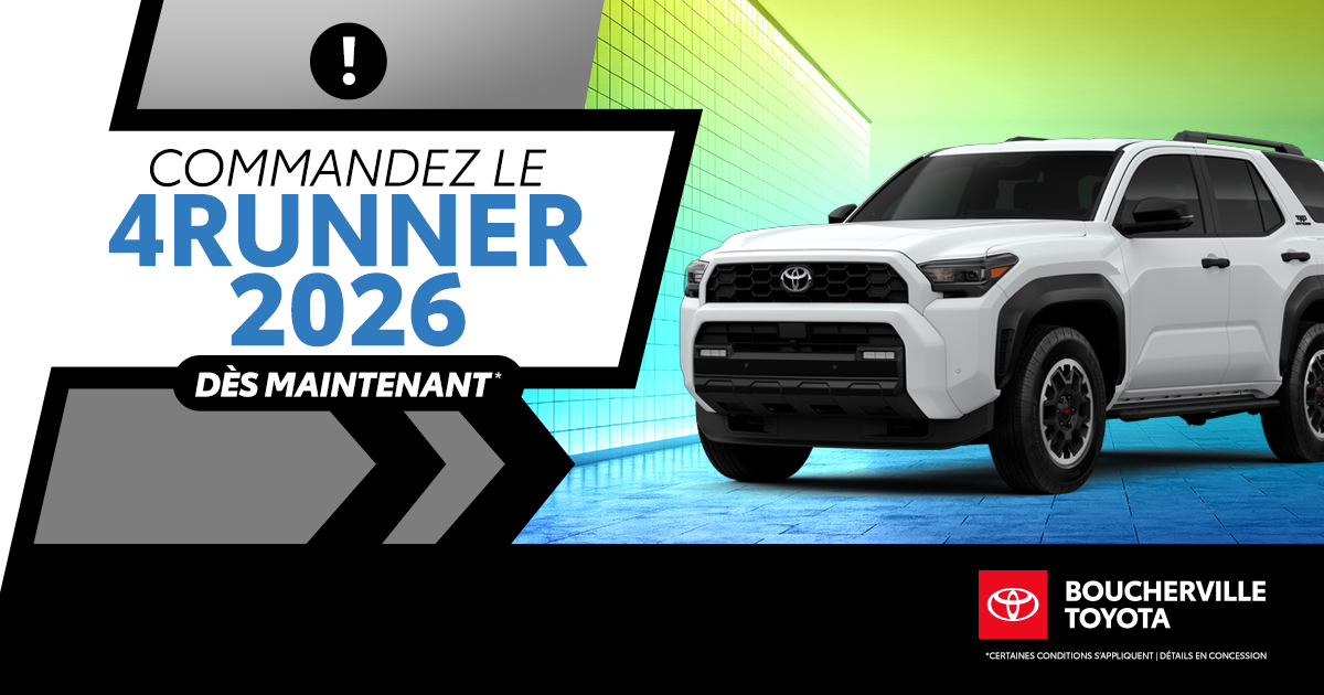 COMMANDEZ LE 4RUNNER 2026 !
