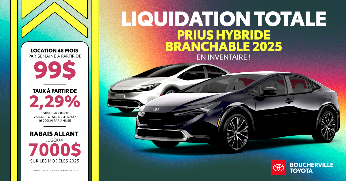 PRIUS HYBRIDE BRANCHABLE 2025 !