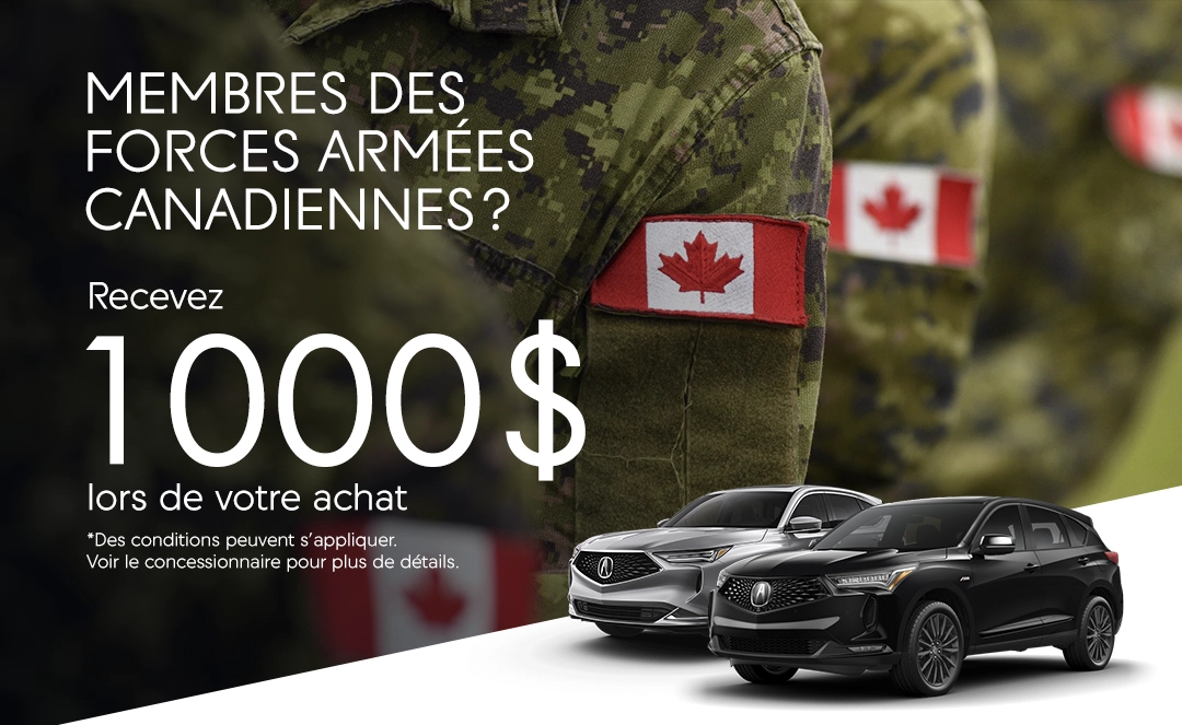 RABAIS POUR LE PERSONNEL MILITAIRE CANADIEN