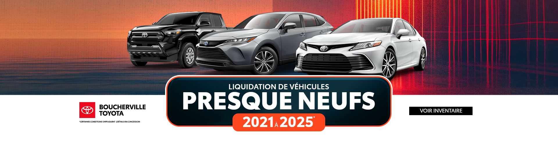 VÉHICULE PRESQUE NEUFS !