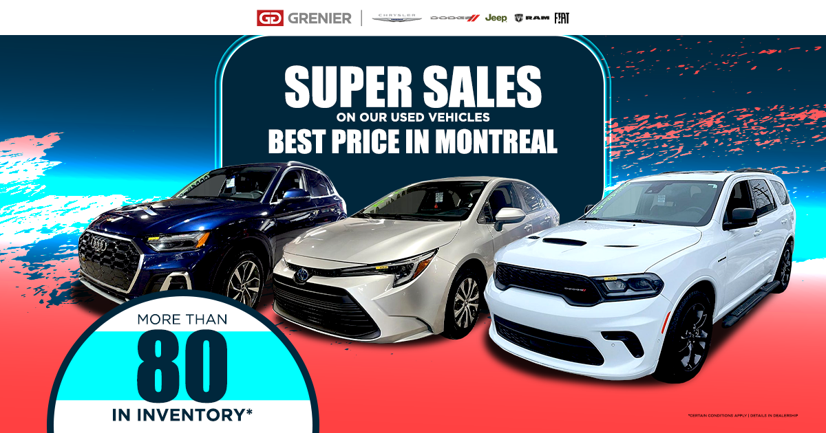 SUPER SALES ON OUR USED VEHICLES !