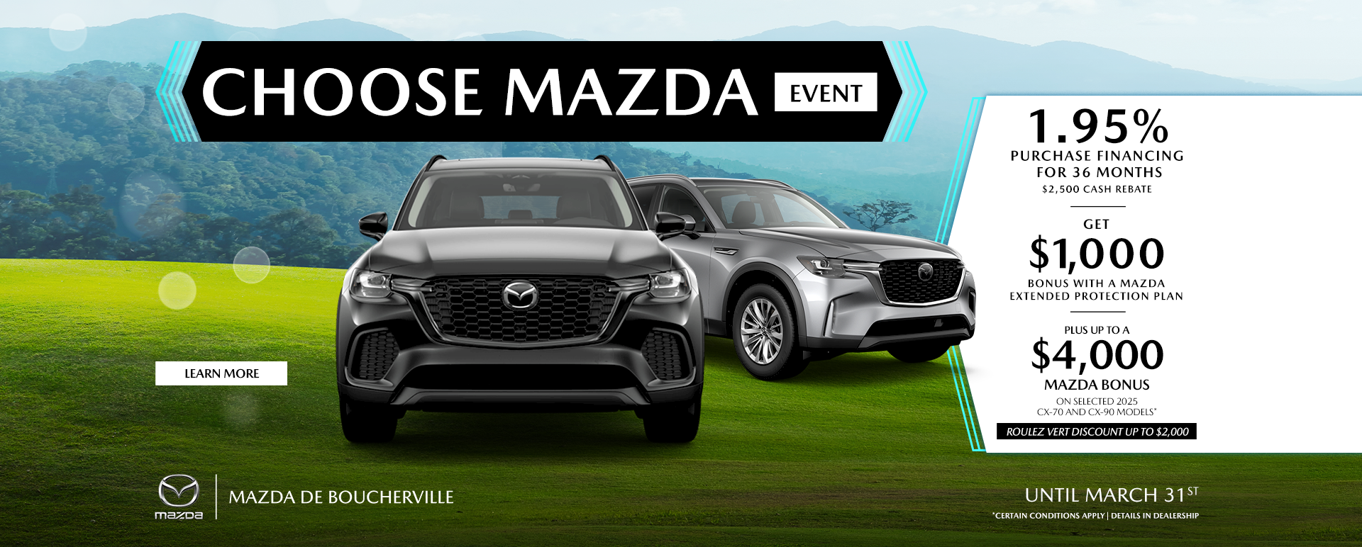 CHOOSE MAZDA EVENT !