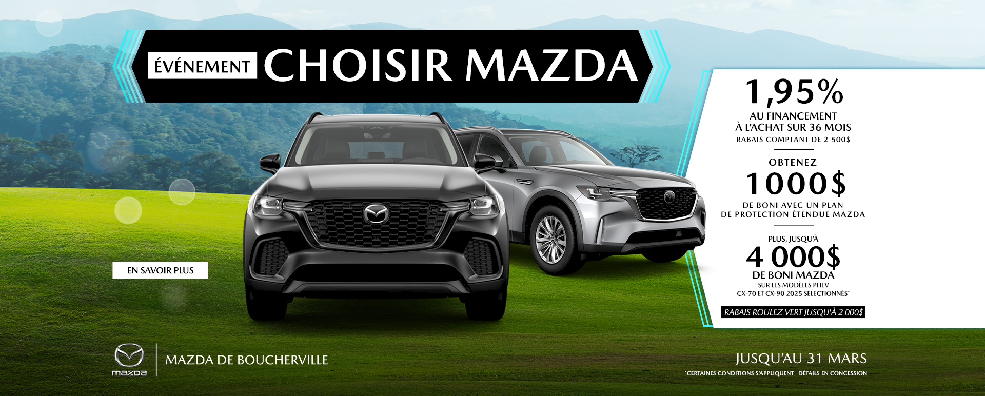 L'ÉVÉNEMENT CHOISIR MAZDA !