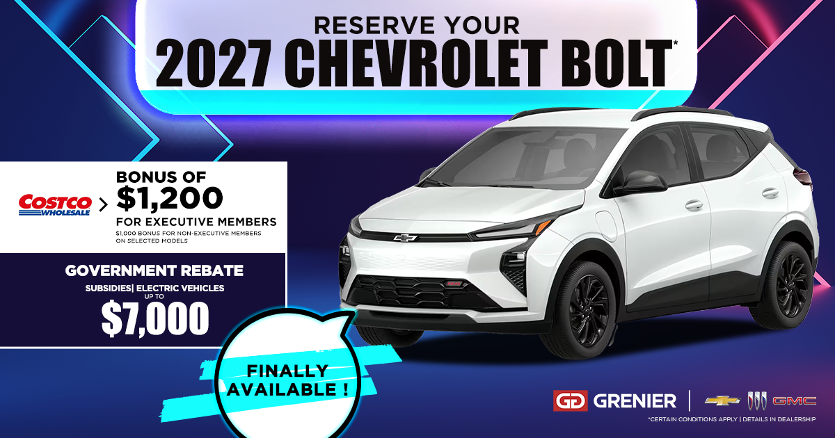 RESERVE YOUR 2027 BOLT !