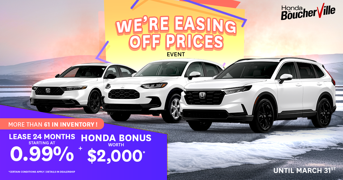 WE'RE EASING OFF PRICES !