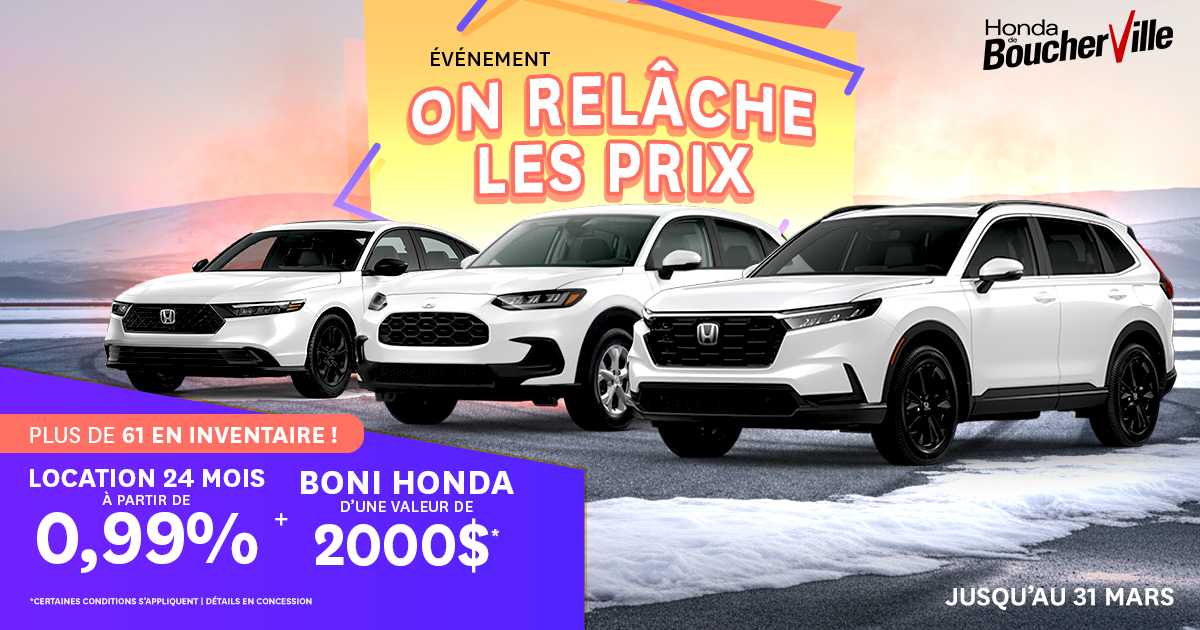 ON RELÂCHE LES PRIX !