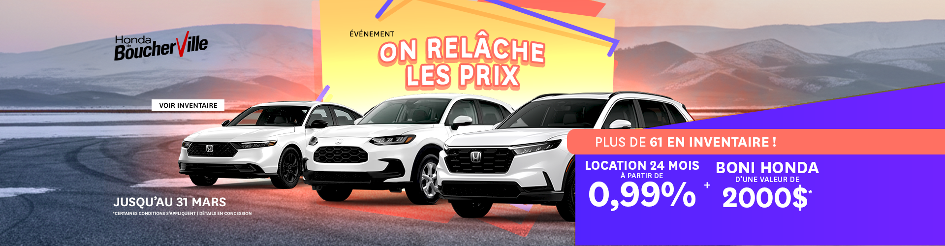 ON RELÂCHE LES PRIX !