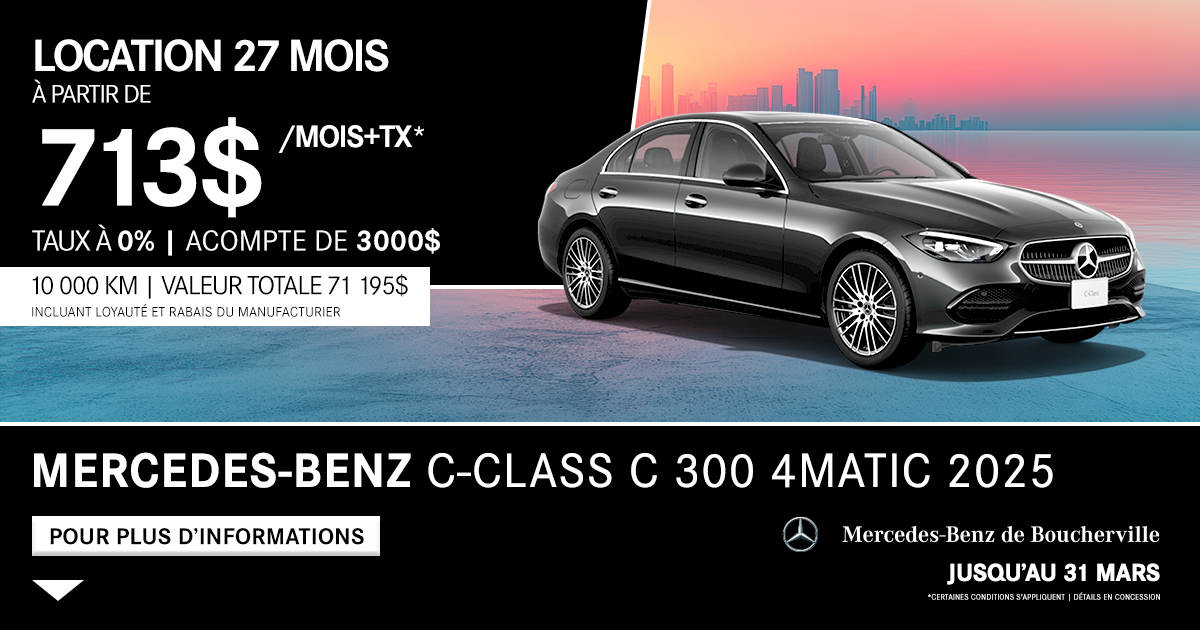 C-CLASS C 300 4MATIC 2025
