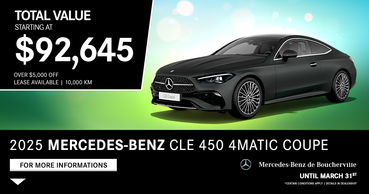 2025 CLE 450 4MATIC COUPE !