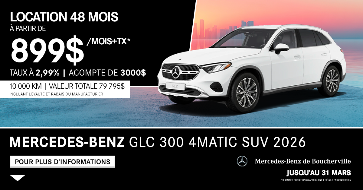 GLC 300 4MATIC SUV 2026