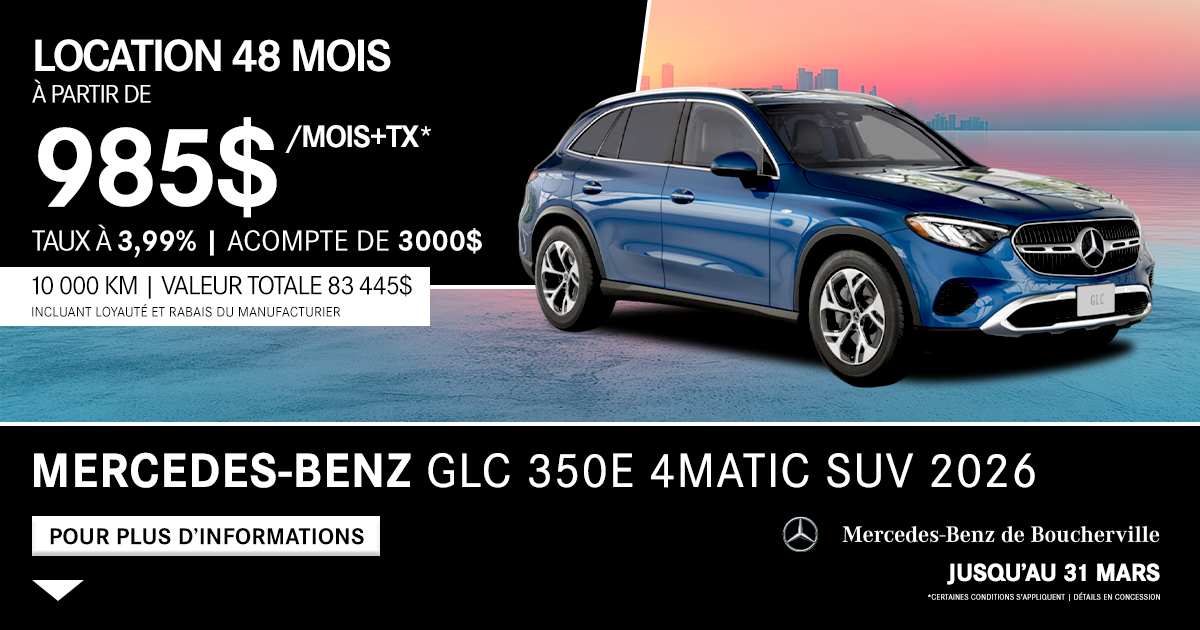 GLC 350e 4MATIC SUV 2026