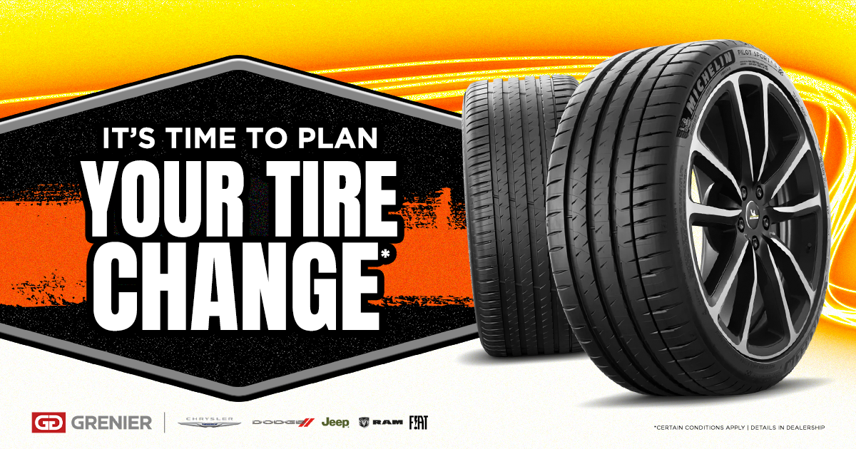 IT'S TIME TO PLAN YOUR TIRE CHANGE !