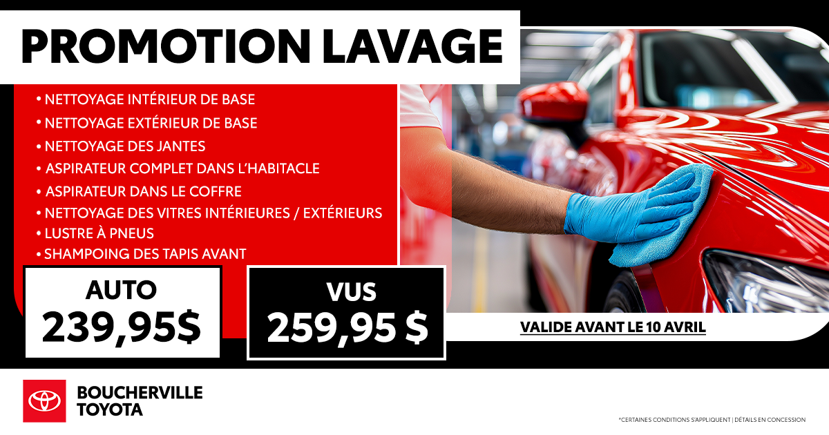 PROMOTION LAVAGE