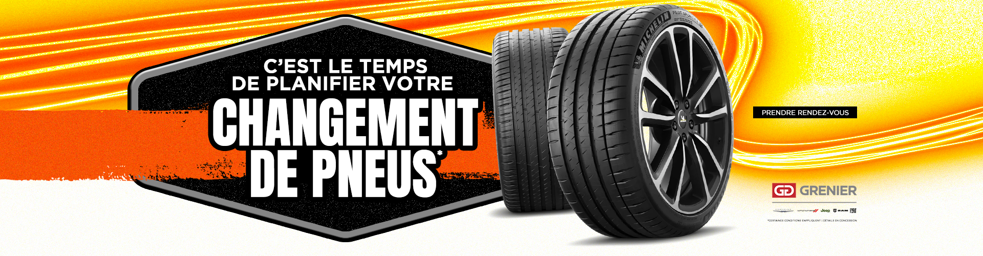 C'EST LE TEMPS DE PLANIFIER VOTRE CHANGEMENT DE PNEUS !