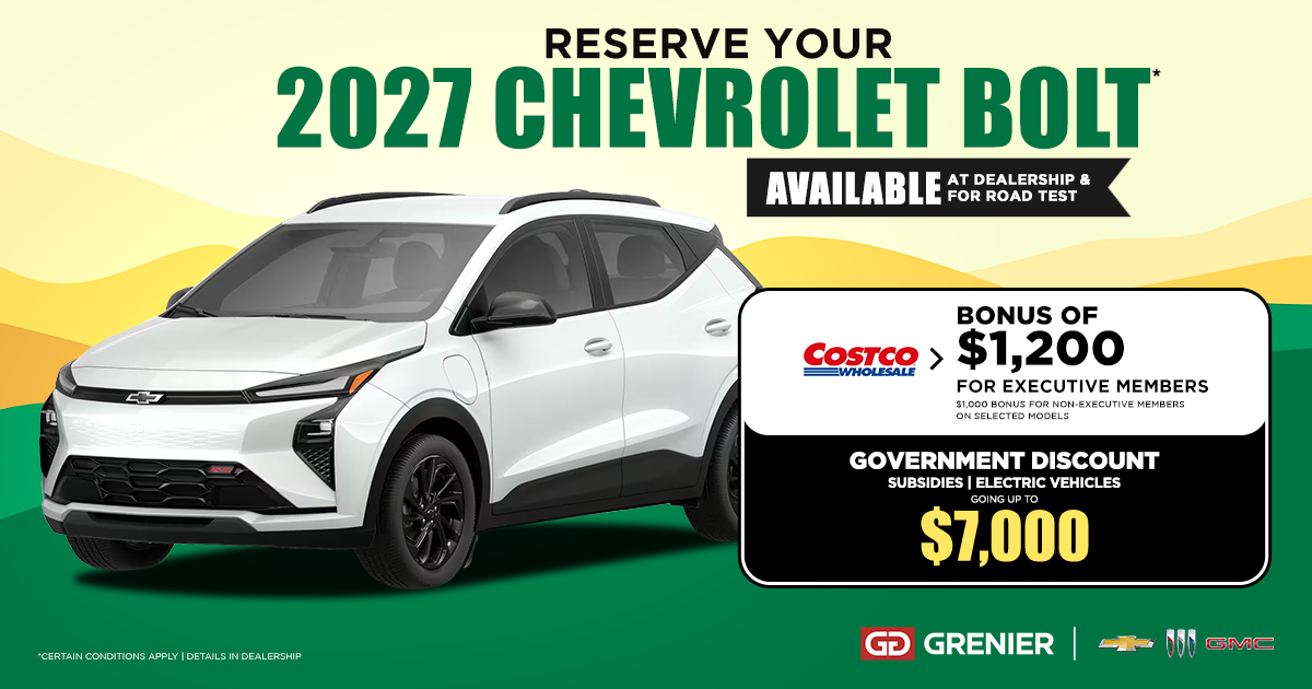 RESERVE YOUR 2027 BOLT !