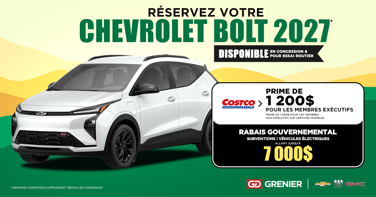 RÉSERVEZ VOTRE BOLT 2027 !