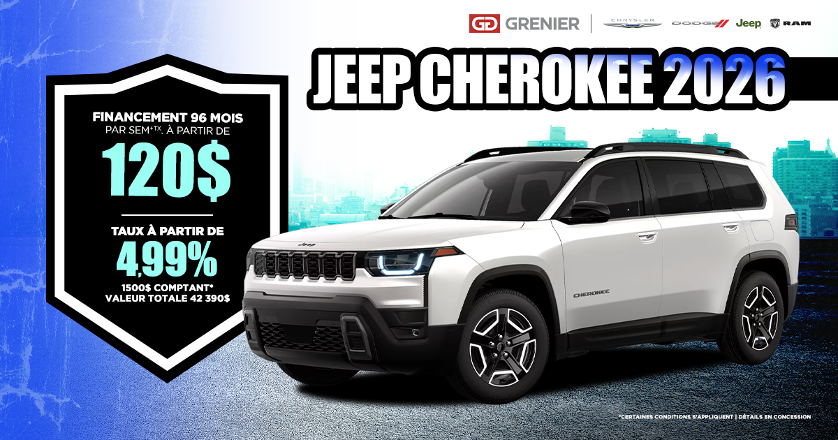 JEEP CHEROKEE 2026 !