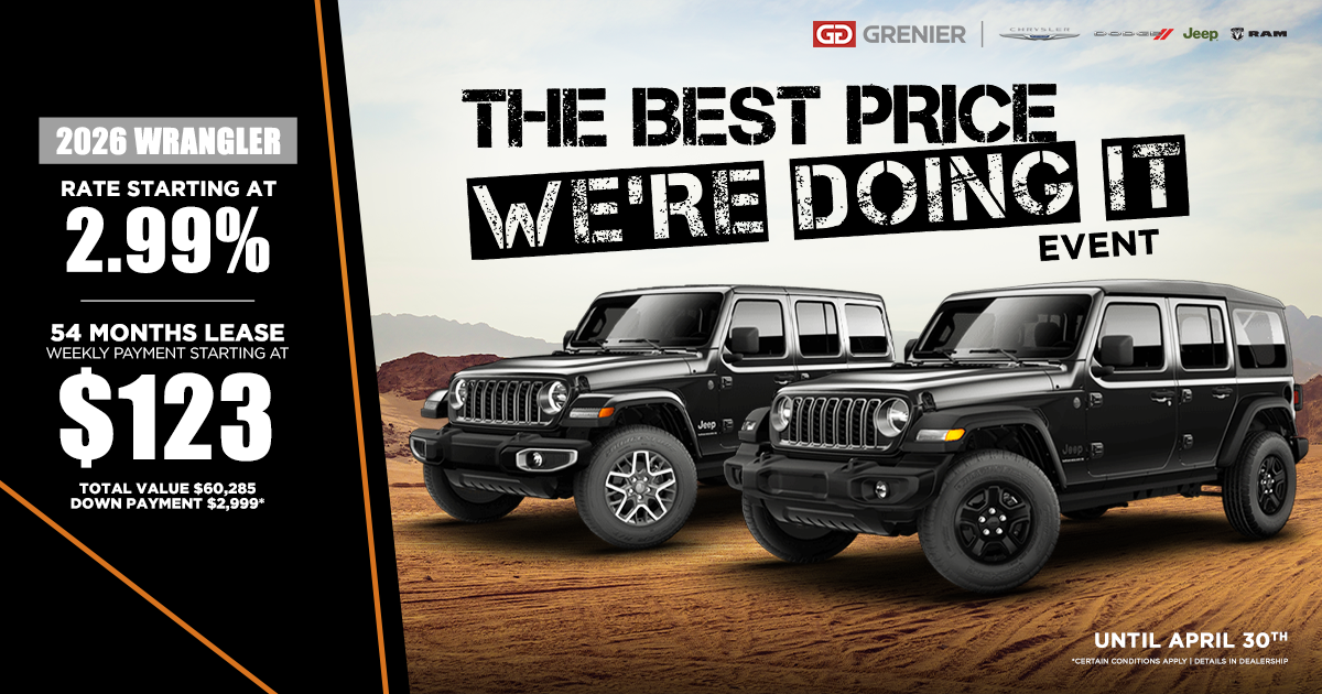 THE BEST PRICE WE'RE DOING IT !