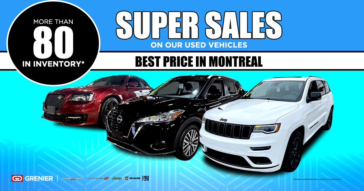 SUPER SALES ON OUR USED VEHICLES !