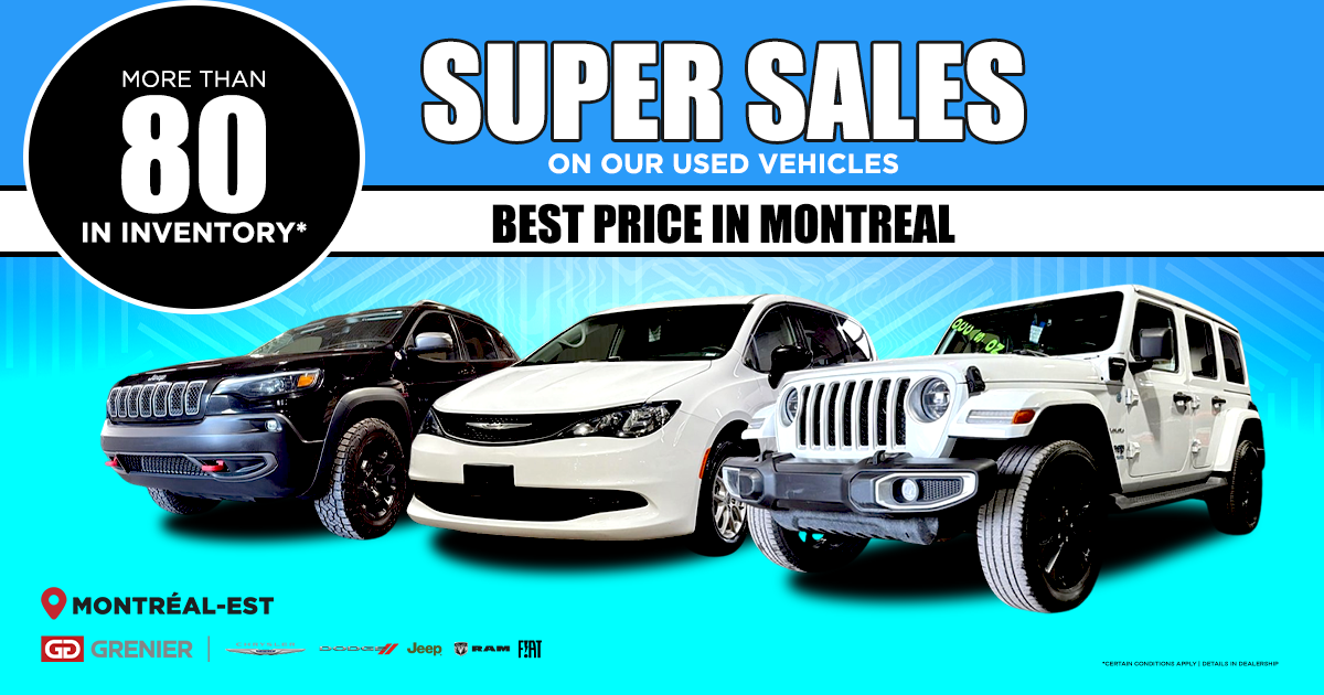 SUPER SALES ON OUR USED VEHICLES !