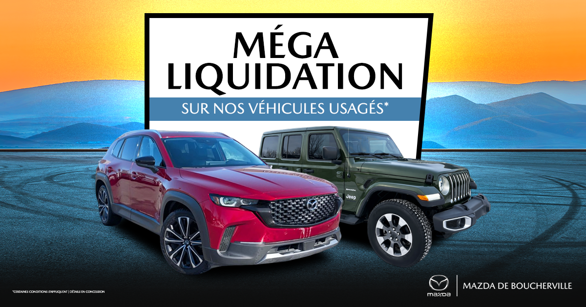 MÉGA LIQUIDATION SUR NOS VÉHICULES USAGÉS !