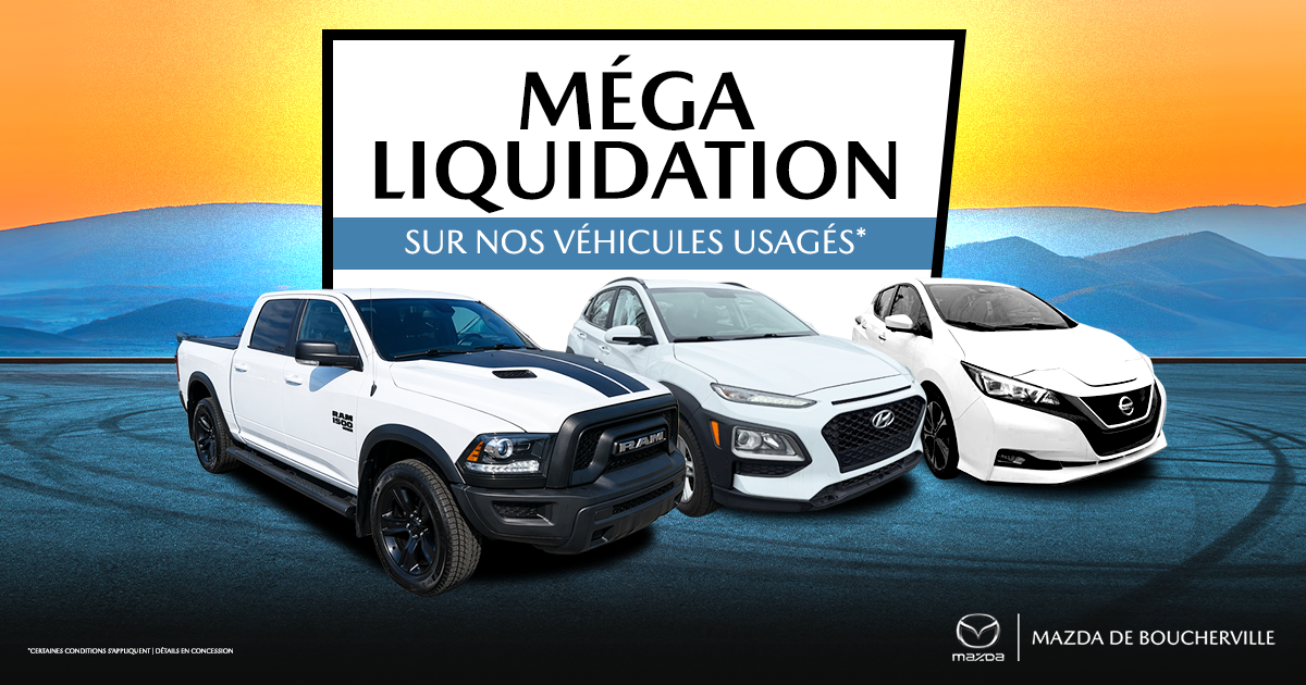 MÉGA LIQUIDATION SUR NOS VÉHICULES USAGÉS !