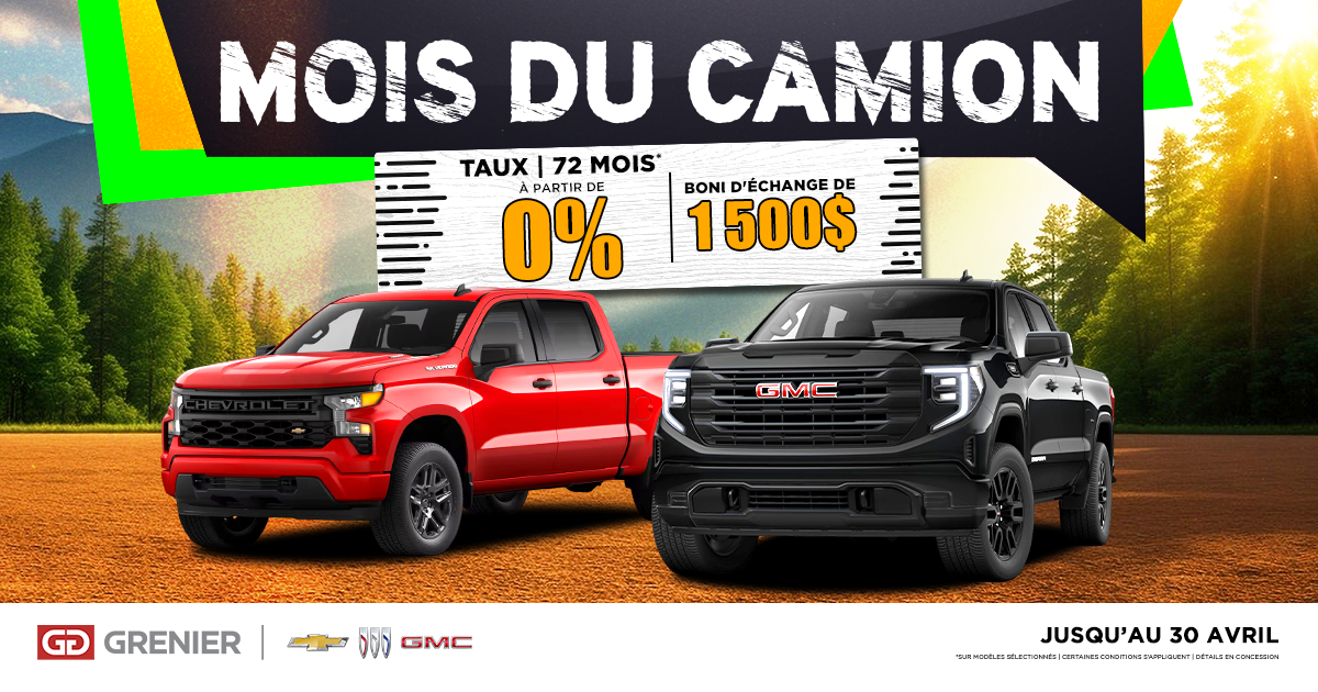 ÉVÉNEMENT CAMION !