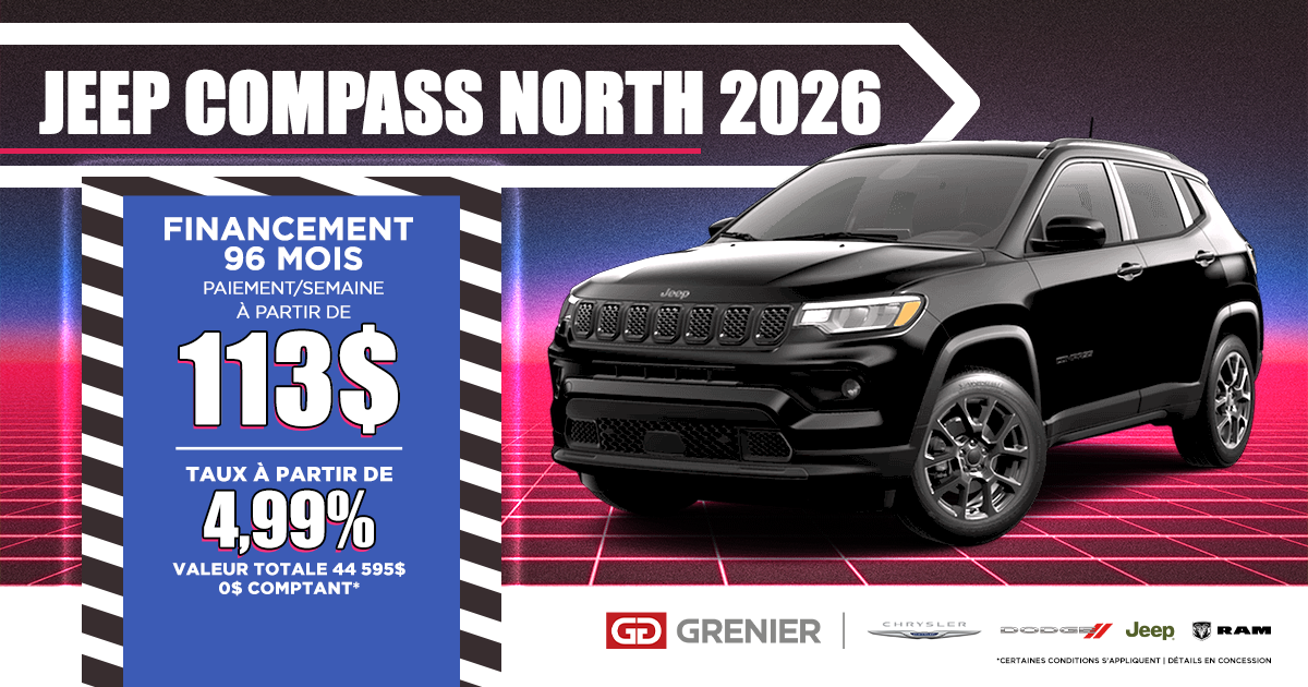 JEEP COMPASS NORTH 2026 !